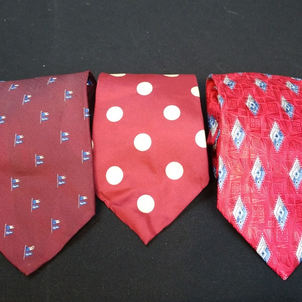 Set of three gorgeous designer silk ties
